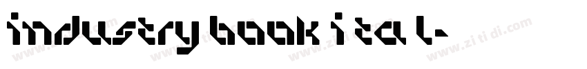 industry book i ta l字体转换